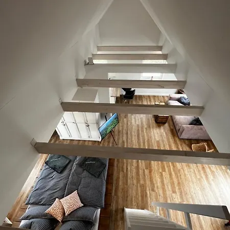 Muggelhuus Das Loft Mit Elbdeichblick Im Alten Land Und Mit Wallbox Twielenfleth Extérieur photo